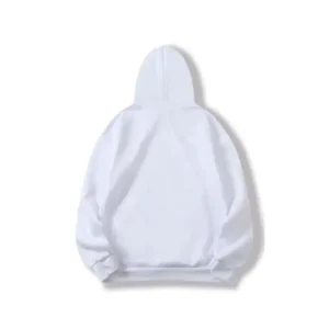 CDG BIG Red Heart Play Hoodie - Back - White