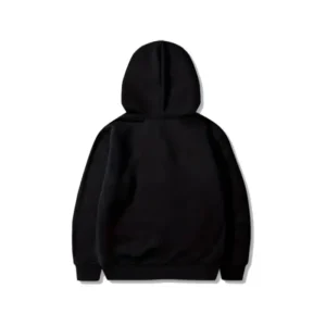 CDG Big Dual Logo Printed Pullover Hoodie - Back - Black