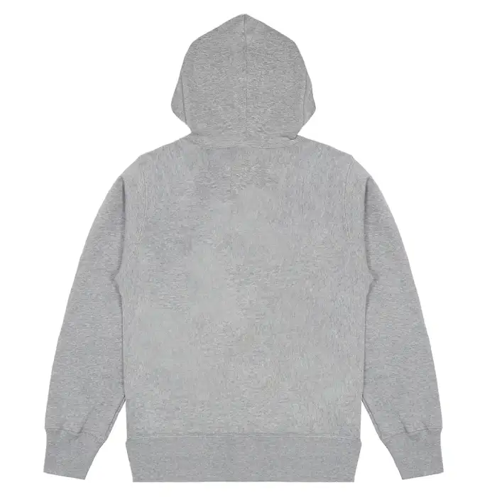 CDG Grey Family Logo Zipper Hoodie - Back - Grey