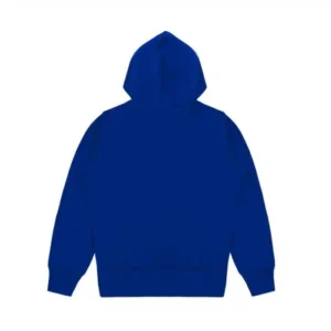 CDG Play Red Heart Printed Hoodie - Back - Blue