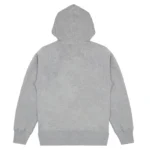 CDG Small Emblem Pullover Hoodie - Back - Grey