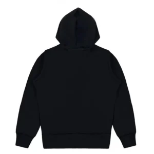 CDG Zip Up Double Heart Hoodie - Black - Back