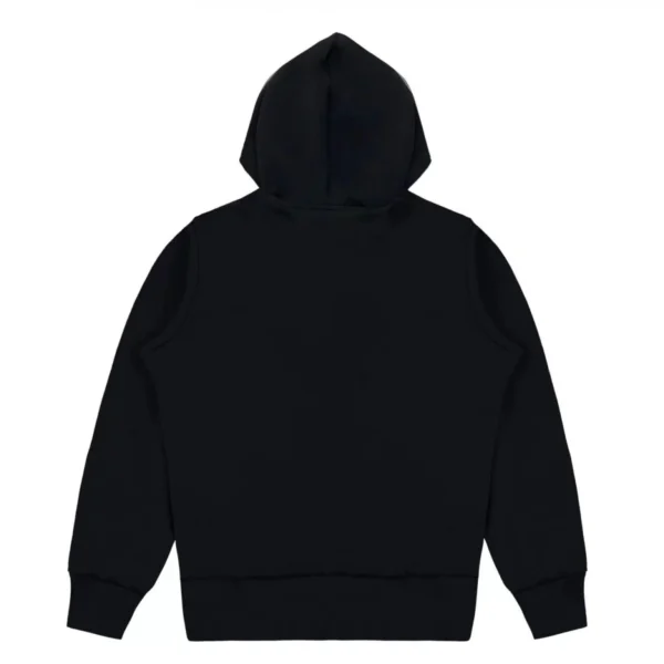 CDG Zip Up Double Heart Hoodie - Black - Back