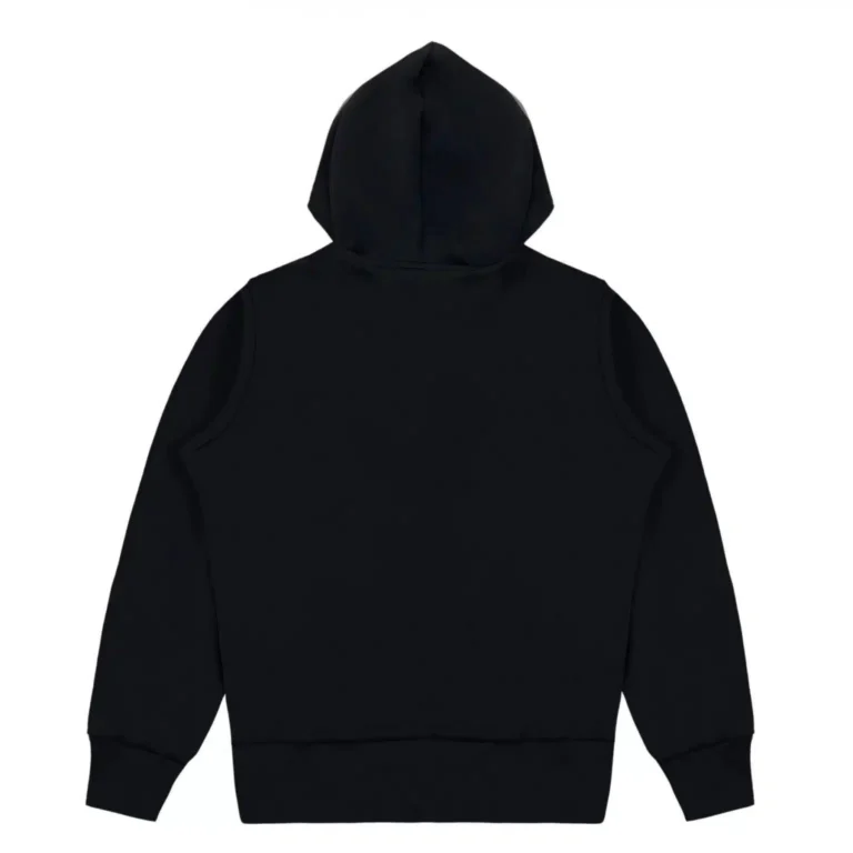 CDG Zip Up Single Heart Hoodie - Black - Back