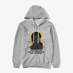 CDG x Andy Warhol Zipper Hoodie - Front - Grey
