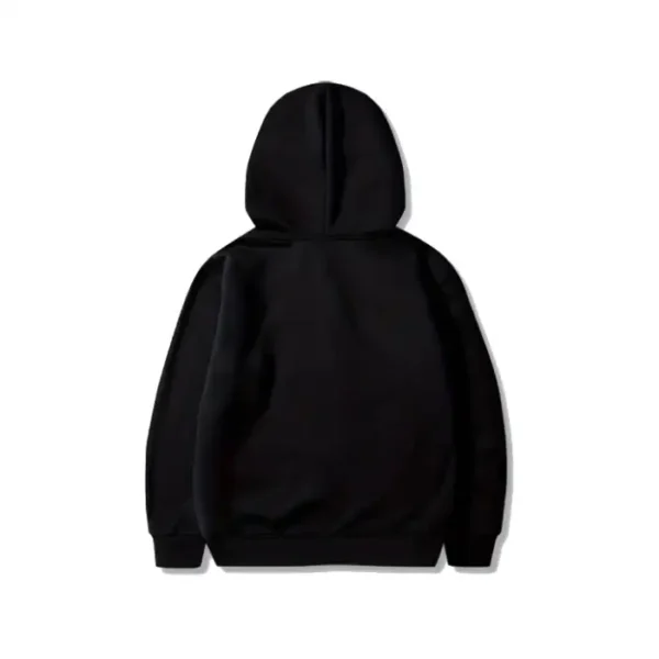 Comme Des Garcons BIG Red Heart Hoodie - Back - Black