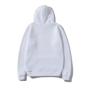 Comme Des Garcons Letter Printed Hoodie - White - Back