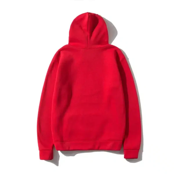 Comme Des Garcons Red heart Hoodie - Back - Red