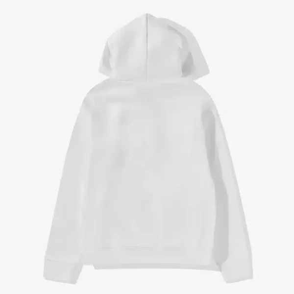 Comme des Garcons Logo Hooded - Back - White
