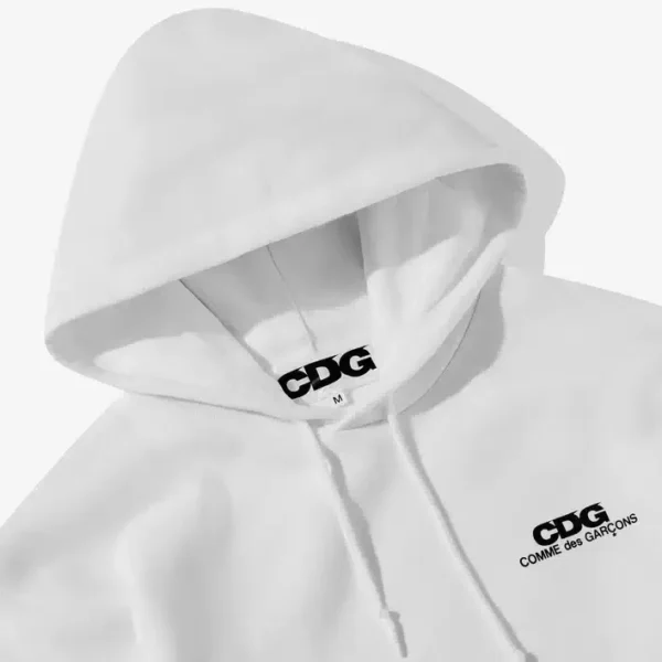 Comme des Garcons Logo Hooded - F hood - White