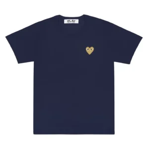 CDG Basic Gold Emblem T-Shirt - 1