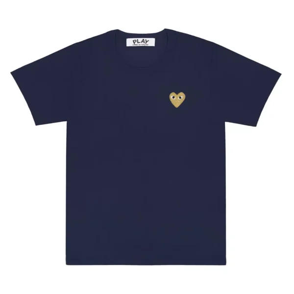 CDG Basic Gold Emblem T-Shirt - 1