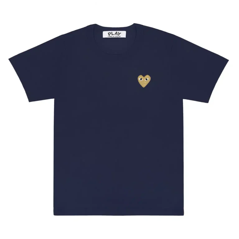 CDG Basic Gold Emblem T-Shirt - 1