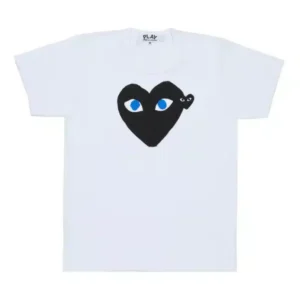 CDG Black Heart Blue Eyes T-Shirt - 1