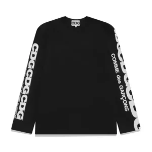 CDG Long Sleeve Shoulder Printed Shirt - 1