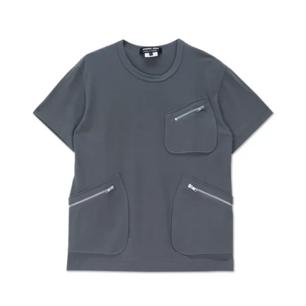 CDG Patched Pocket Zip T-Shirt - 3