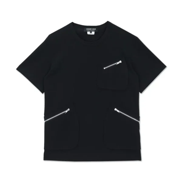 CDG Patched Pocket Zip T-Shirt - 5