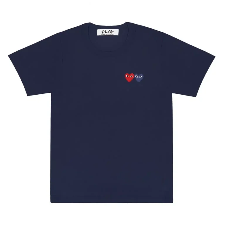 CDG Play Basic Two Emblems T-Shirt - 2